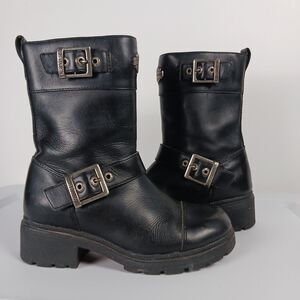 Vintage Harley-Davidson Black Leather Boots Women’s Size 5 Shylo 84219 Leather